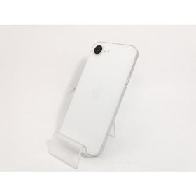 【中古】Apple docomo 【SIMフリー】iPhone 16e 128GB ホワイト MD1R4J/A【新宿】保証期間１ヶ月【ランクA】