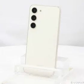 ソフマップ 〔中古品〕 Galaxy S23 256GB クリーム SCG19 au SIMフリー【344】