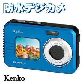 ケンコー 防水デジタルカメラ KC-WP06 KCWP06 ブルー Kenko