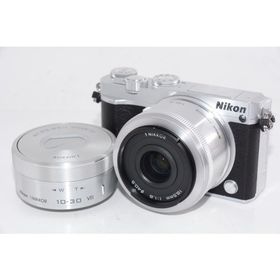 【中古】【外観並級】Nikon ミラーレス一眼 Nikon1 J5 ダブルレンズキット シルバー