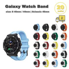 ギャラクシー ウォッチ シリコン ケース 頑丈 耐久性 スポーツ 通気性 全21色 ベルト Galaxy Watch 8 40mm 44mm / 8 classic 46mm バンド 通気性 送料無料