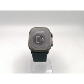 【中古】Apple Watch Ultra2 49mm Cellular ブラックチタニウムケース/ダークグリーンアルパインループ M MX4R3J/A【ECセンター】保証期間１ヶ月【ランクA】