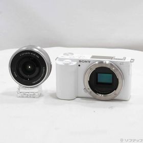 〔中古〕SONY(ソニー) 〔展示品〕 VLOGCAM ZV-E10L パワーズームレンズキット ホワイト〔349-ud〕