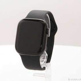 〔中古〕Apple(アップル) Apple Watch Series 10 GPS 42mm ジェットブラックアルミニウムケース ブラックスポーツバンド〔349-ud〕