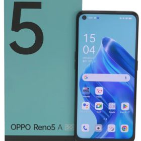 【OPPO】オッポ『OPPO Reno5 A / 6.5inch / 128GB / SIMロック解除済 ワイモバイル / シルバーブラック』A101OP スマートフォン 1週間保証【中古】