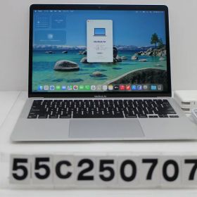 Apple MacBook Air 13in 2020 A2337 シルバー Apple M1 1GHz/16GB/256GB(SSD)/13.3W/WQXGA(2560x1600) 画面黄ばみあり【中古】【20260212】