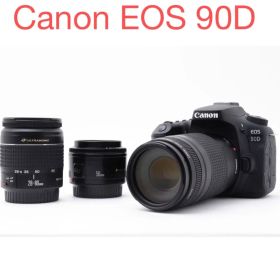 保証/フルサイズ/Canon EOS 90D 標準&望遠&単焦点レンズセット