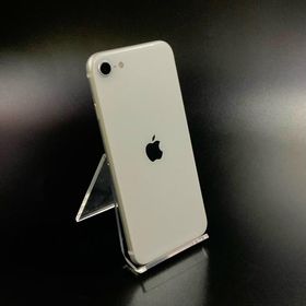 【全額返金保証】【最速発送】 iPhone SE（第2世代） 64GB ホワイト au 白ロム 動作確認済 80%