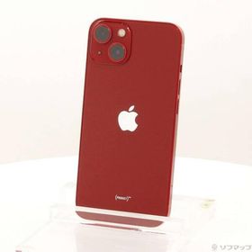 〔中古〕Apple(アップル) iPhone13 128GB プロダクトレッド MLNF3J／A SIMフリー〔368-ud〕