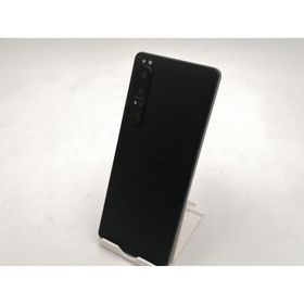 【中古】SONY au 【SIMフリー】 Xperia 1 IV ブラック 12GB 256GB SOG06【ECセンター】保証期間１ヶ月【ランクC】
