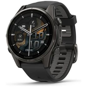 【エントリーで最大全額ポイント還元｜4/5まで】 GARMIN｜ガーミン fenix 8（フェニックス 8）Sapphire AMOLED 43mm GPSスマートウォッチ Ti Carbon Gray DLC / Black 010-02903-27【Suica対応】
