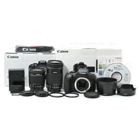 ＜美品＞ Canon EOS Kiss X8i ダブルズームキット｜シャッター数1,273枚｜マウント部小汚れあり｜レンズ2本美品｜初心者向け高性能一眼レフ