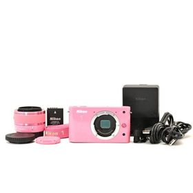 ＜良品＞Nikon 1 J1 ピンク 標準ズームレンズキット｜ミラーレス一眼カメラ｜シャッター数2,453枚｜軽量コンパクトモデル