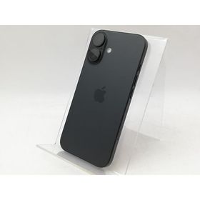 【中古】Apple docomo 【SIMフリー】 iPhone 16 128GB ブラック MYDQ3J/A【大宮東口】保証期間１ヶ月【ランクA】