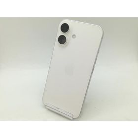 【中古】Apple 国内版 【SIMフリー】 iPhone 16 128GB ホワイト MYDR3J/A【OSU301】保証期間１ヶ月【ランクA】