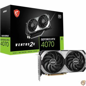 【5日最大1500円クーポン】MSI GeForce RTX 4070 VENTUS 2X E 12G OC 2ファン コンパクトサイズ グラフィックスカード VD8664