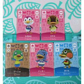 Amiibo カード カモミ うずまき ナッキー ジーニョ まりも ミランダ(その他)