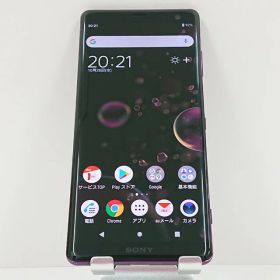 Xperia XZ3 SOV39 au ボルドーレッド 送料無料 本体 c17201 【中古】