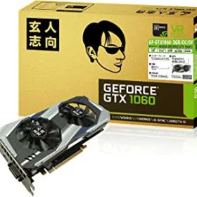 【中古】玄人志向 ビデオカードGEFORCE GTX 1060搭載 GF-GTX1060-3GB/OC/DF