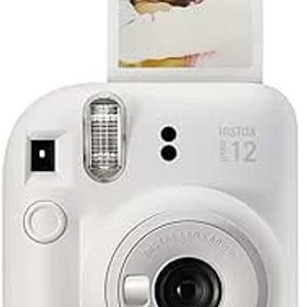 【中古】富士フイルム Instax Mini 12 インスタントカメラ - クレイホワイト