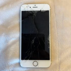Apple iPhone 6 ゴールド 画面ひび割れ