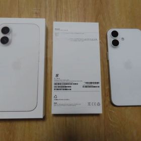 iPhone16 128GB ホワイト 元箱付 SIMフリー MYDR3J/A