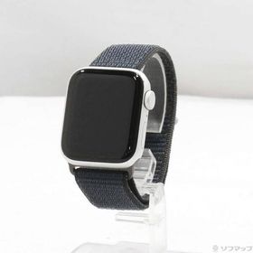 〔中古〕Apple(アップル) Apple Watch SE 第2世代 GPS 40mm シルバーアルミニウムケース ミッドナイトスポーツループ〔262-ud〕
