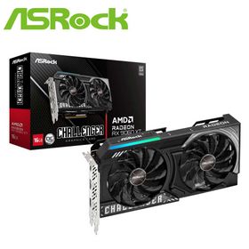 ASRock｜アスロック ASRock Radeon RX 9060XT Challenger 16G OC グラフィックボード（ブラック） RX9060XTCL16GO