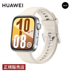 [替えバンドプレゼント][正規販売店]ファーウェイ フィット4 HUAWEI FIT4 ホワイト 睡眠 ストレス 管理 心拍数 血中酸素 ラバー SYA-B09-WH