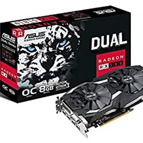 【中古】「ほぼ新品」ASUS Radeon RX 580 8 GB GDDR5 PCI Express 3.0グラフィックカード - ブラック