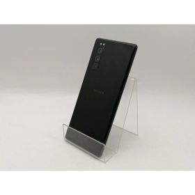 【中古】SONY au 【SIMロック解除済み】 Xperia 5 SOV41 ブラック【千葉】保証期間1ヶ月【ランクB】