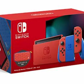 【中古】「ほぼ新品」Nintendo Switch マリオレッド×ブルー セット
