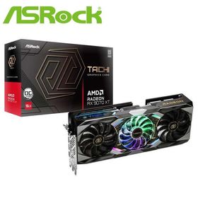 ASRock｜アスロック ASRock Radeon RX 9070XT Taichi 16G OC グラフィックボード(ブラック) RX9070XTTC16GO 返品種別B