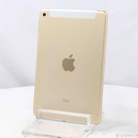 〔中古〕au iPad mini 4 128GB ゴールド MK782J／A auロック解除SIMフリー〔377-ud〕