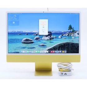 Apple iMac 24インチ 2021 イエロー Apple M1 3.2GHz 16GB 2TB(APPLE SSD) 統合GPU(8コア) Retina 4.5K 4480x2520ドット macOS Tahoe