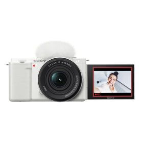 【10％OFF★3/20 20:00〜3/26 1:59】 ミラーレス 一眼 カメラ パワーズームレンズキット VLOGCAM ホワイト ソニー ZV-E10K W