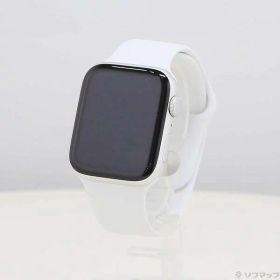 【中古】Apple(アップル) Apple Watch SE 第2世代 GPS 44mm シルバーアルミニウムケース ホワイトスポーツバンド 【251-ud】