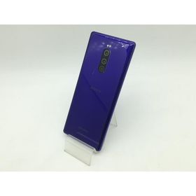 【中古】SONY docomo 【SIMロック解除済み】 Xperia 1 SO-03L Purple【OSU301】保証期間１ヶ月【ランクB】
