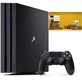 【中古】(非常に良い)PlayStation 4 Pro ジェット・ブラック 1TB (CUH-7200BB01) 【特典】 オリジナルカスタムテーマ (配信)