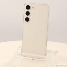 〔中古〕SAMSUNG(サムスン) Galaxy S23 256GB クリーム SCG19 au SIMフリー 〔ネットワーク利用制限▲〕〔258-ud〕