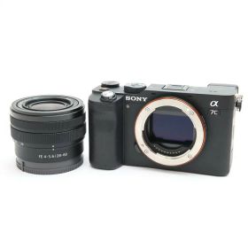 【中古】 《良品》 SONY α7C ズームレンズキット ILCE-7CL ブラック 【SDスロットファインダーカバー部品交換/各部点検済】 [ デジタルカメラ ]