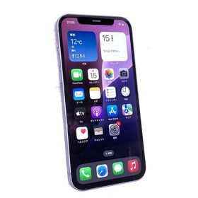 中古 Apple iPhone12 64GB パープル MJNH3J／A SIMフリー