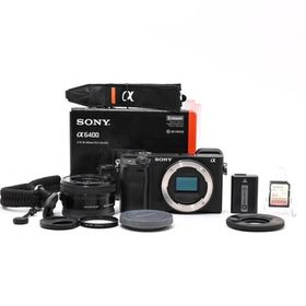 ＜良品＞ SONY α6400 パワーズームレンズキット ILCE-6400L B｜シャッター6,832枚｜元箱付きミラーレス一眼