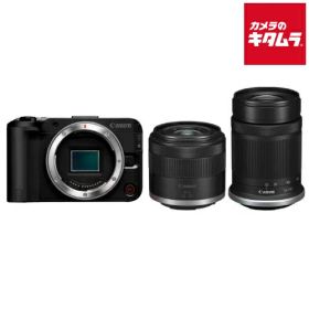 キヤノン EOS R50 V ダブルズームキット ブラック Canon ミラーレス一眼カメラ Wi-Fi搭載 入門 初心者 《納期約1－2週間》