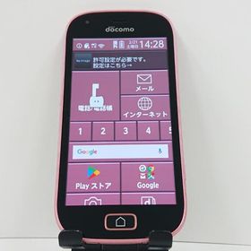 らくらくスマートフォン me F-03K ドコモ ピンク 送料無料 即決 本体 c17414