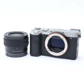 【中古】 《美品》 SONY α7C ズームレンズキット ILCE-7CL シルバー 【ホットシューバネ部品交換/各部点検済】 [ デジタルカメラ ]