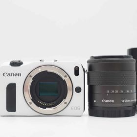 キャノン Canon EOS M Mirrorless Digital SLR Camera White 18-55mm Lens [美品] #Z5957A