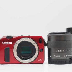 キャノン Canon EOS M Mirrorless Digital Camera Red 18-55mm Lens [美品] #Z5958A