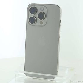 〔中古〕Apple(アップル) iPhone15 Pro 1TB ナチュラルチタニウム MTUT3J／A SIMフリー〔344-ud〕