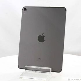 〔中古〕Apple(アップル) iPad Pro 11インチ 64GB スペースグレイ MU0M2J／A SIMフリー〔305-ud〕